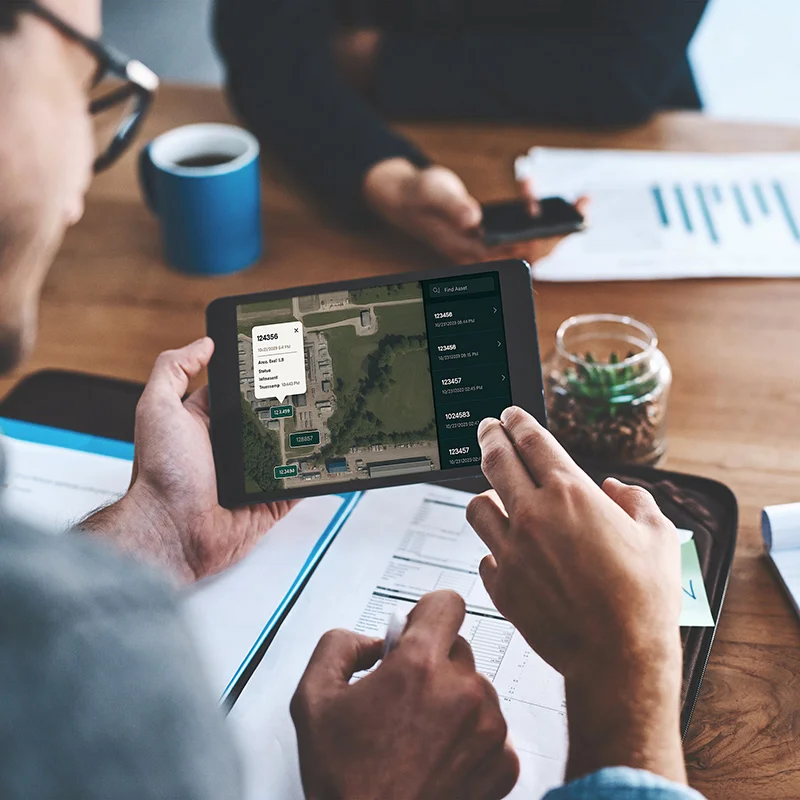 locantra Software auf dem Tablet